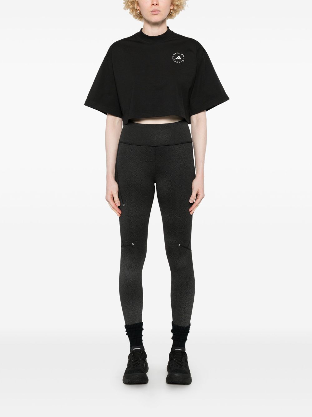 Adidas By Stella McCartney Planet Sport Cropped T-Shirt Adidas By Stella McCartney
