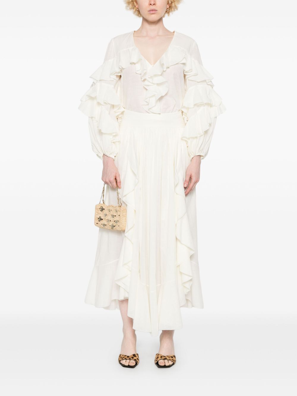 Zimmermann Skirts White Zimmermann