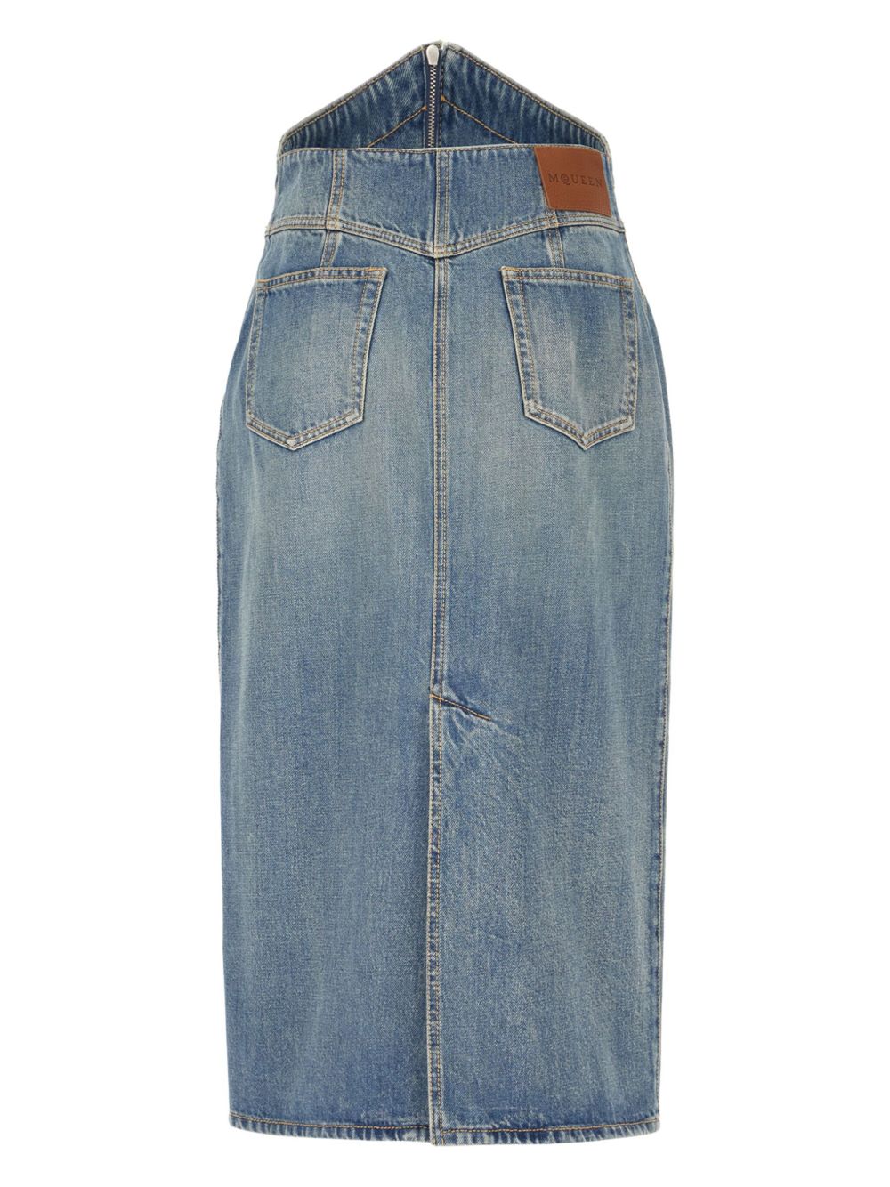 Alexander McQueen Denim midi skirt Alexander Mcqueen