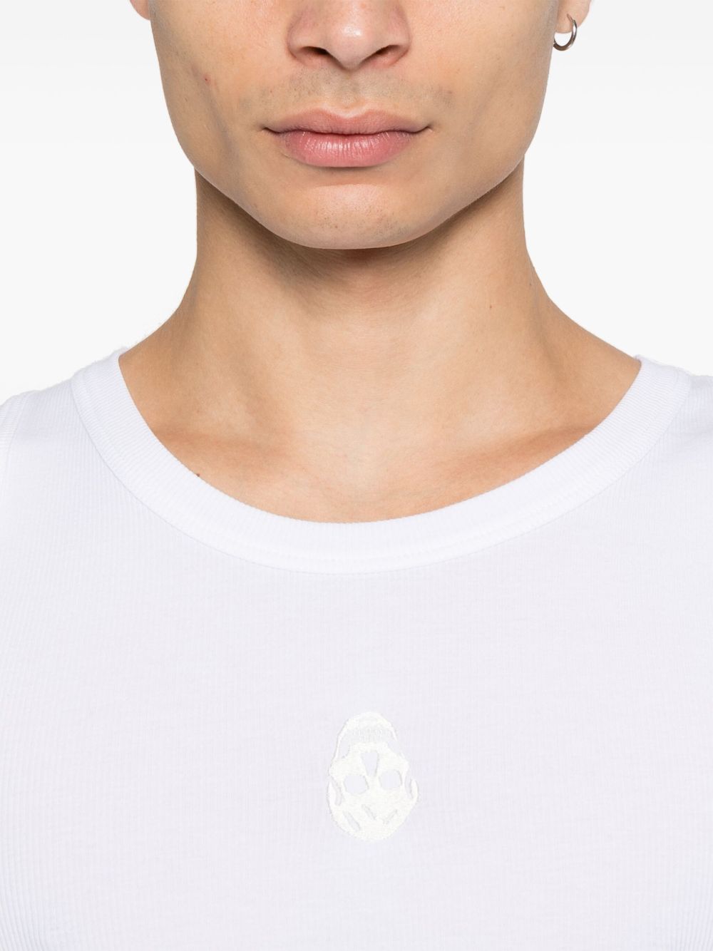 Alexander McQueen Skull-embroidered tank top Alexander Mcqueen