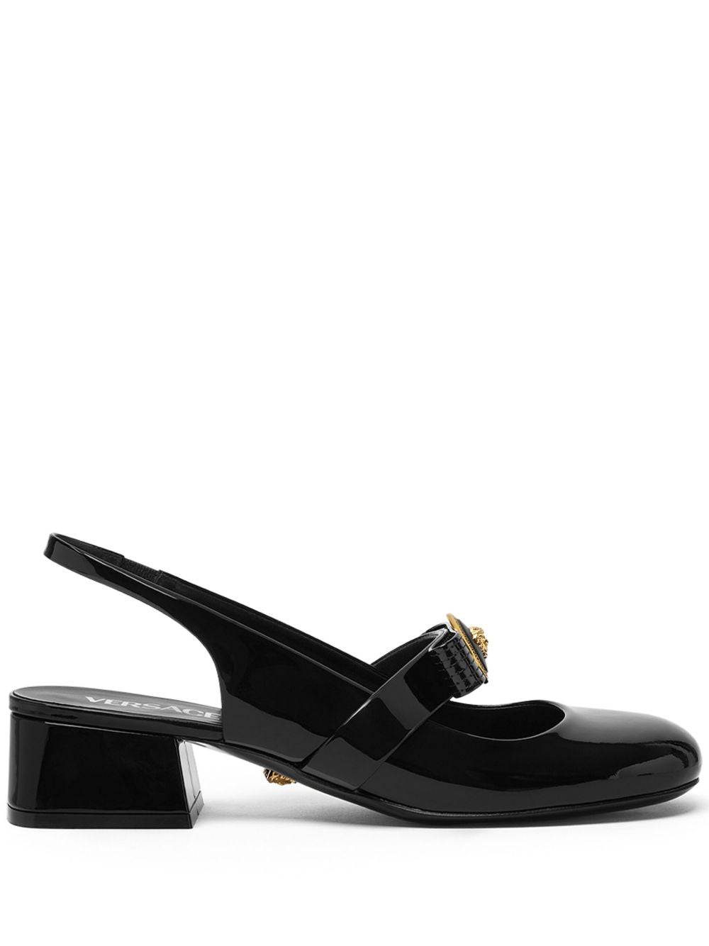 Versace Gianni Ribbon Patent Slingback Pumps 35 mm Versace