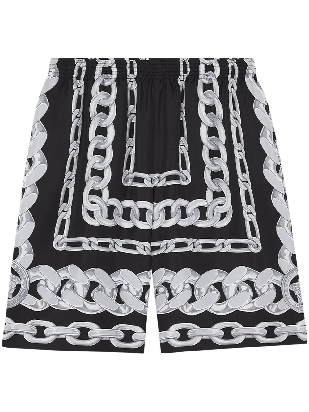 Versace Medusa Chains Silk Shorts Versace