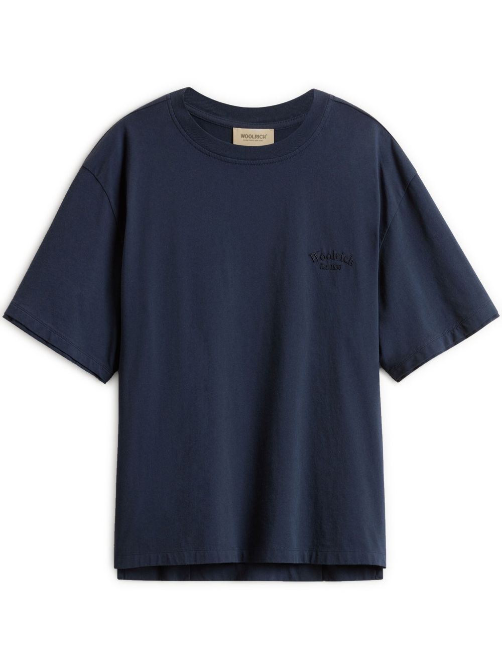 Woolrich Pure Pima Cotton T-Shirt with Logo Woolrich