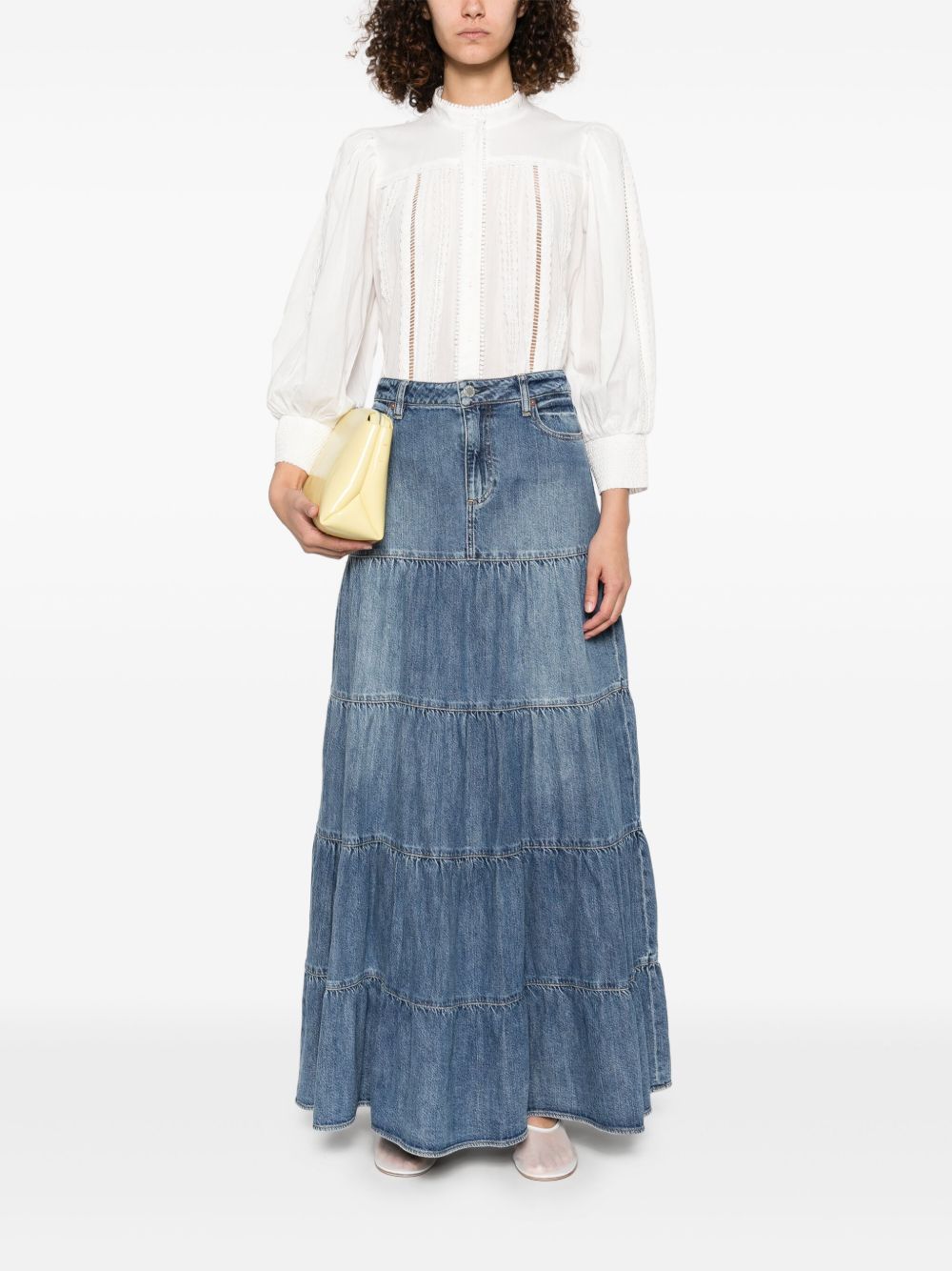 Alice + Olivia Cora Cotton Blouse Alice + Olivia