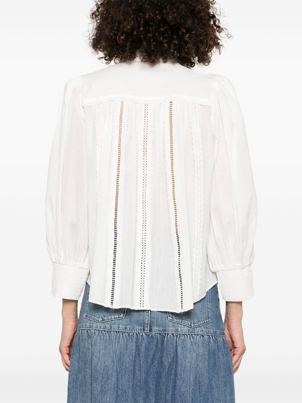 Alice + Olivia Cora Cotton Blouse Alice + Olivia