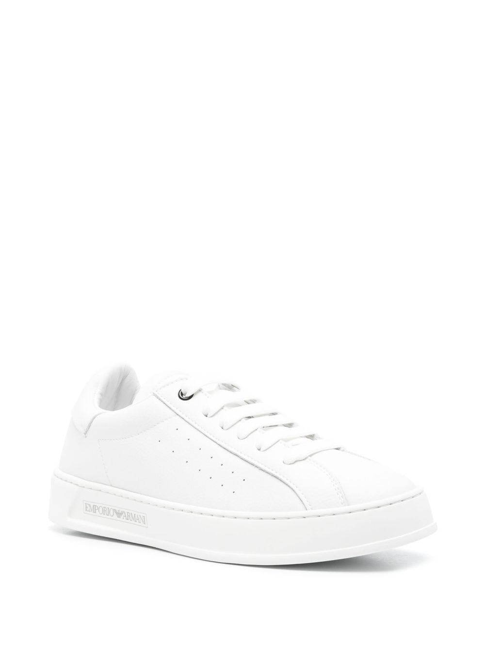 EMPORIO ARMANI EXCLUSIVE Emporio Armani Leather sneakers with logo EMPORIO ARMANI EXCLUSIVE