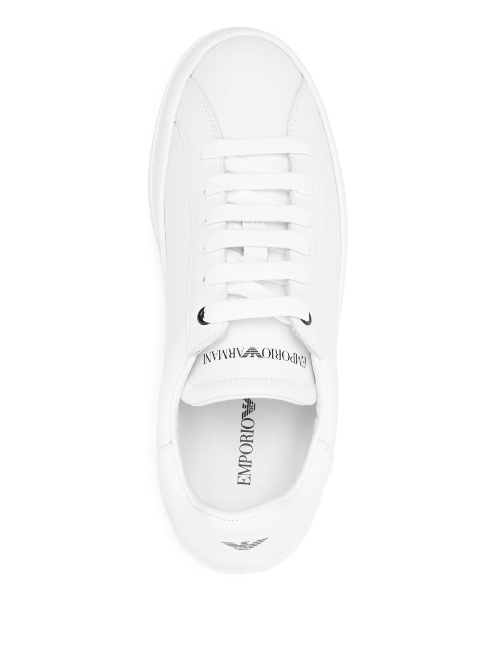EMPORIO ARMANI EXCLUSIVE Emporio Armani Leather sneakers with logo EMPORIO ARMANI EXCLUSIVE