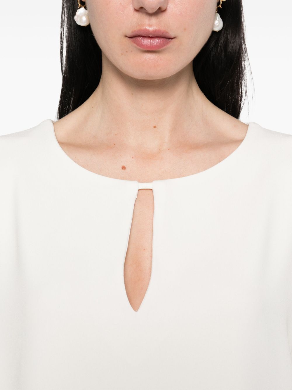 Alberto Biani Blouse with teardrop opening Alberto Biani