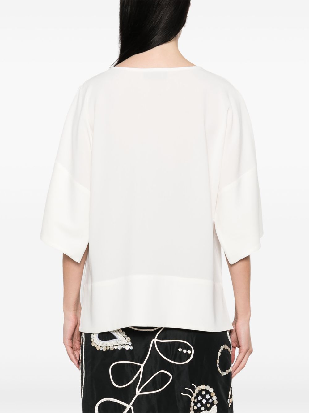 Alberto Biani Blouse with teardrop opening Alberto Biani