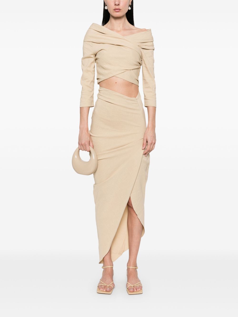 Cortana mite long skirt beige Cortana