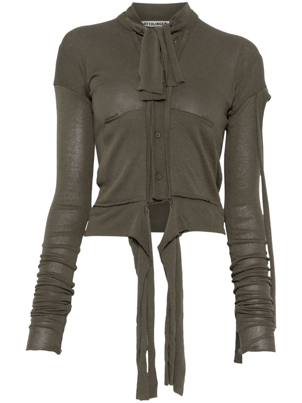 Ottolinger deconstructed cardigan Ottolinger