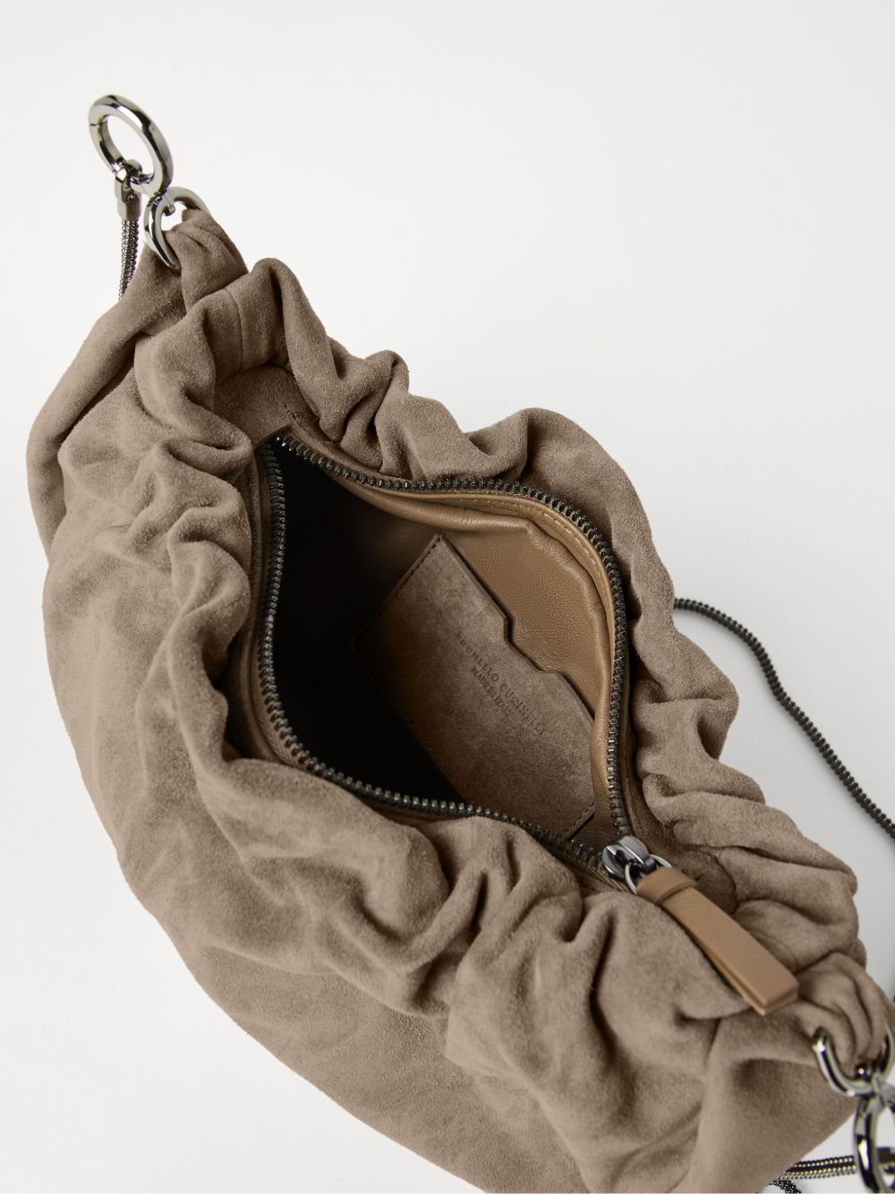 Brunello Cucinelli Suede Brioche Hobo bag Brunello Cucinelli