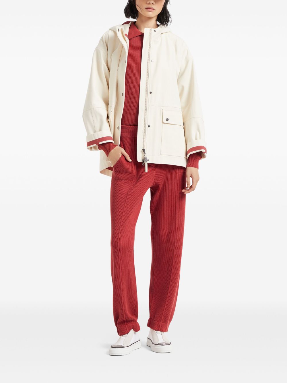 Brunello Cucinelli Coats White Brunello Cucinelli