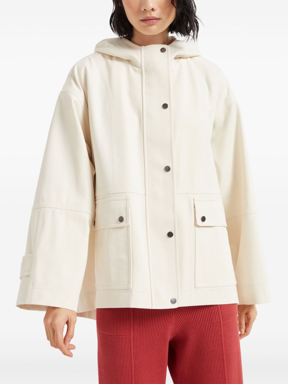 Brunello Cucinelli Coats White Brunello Cucinelli