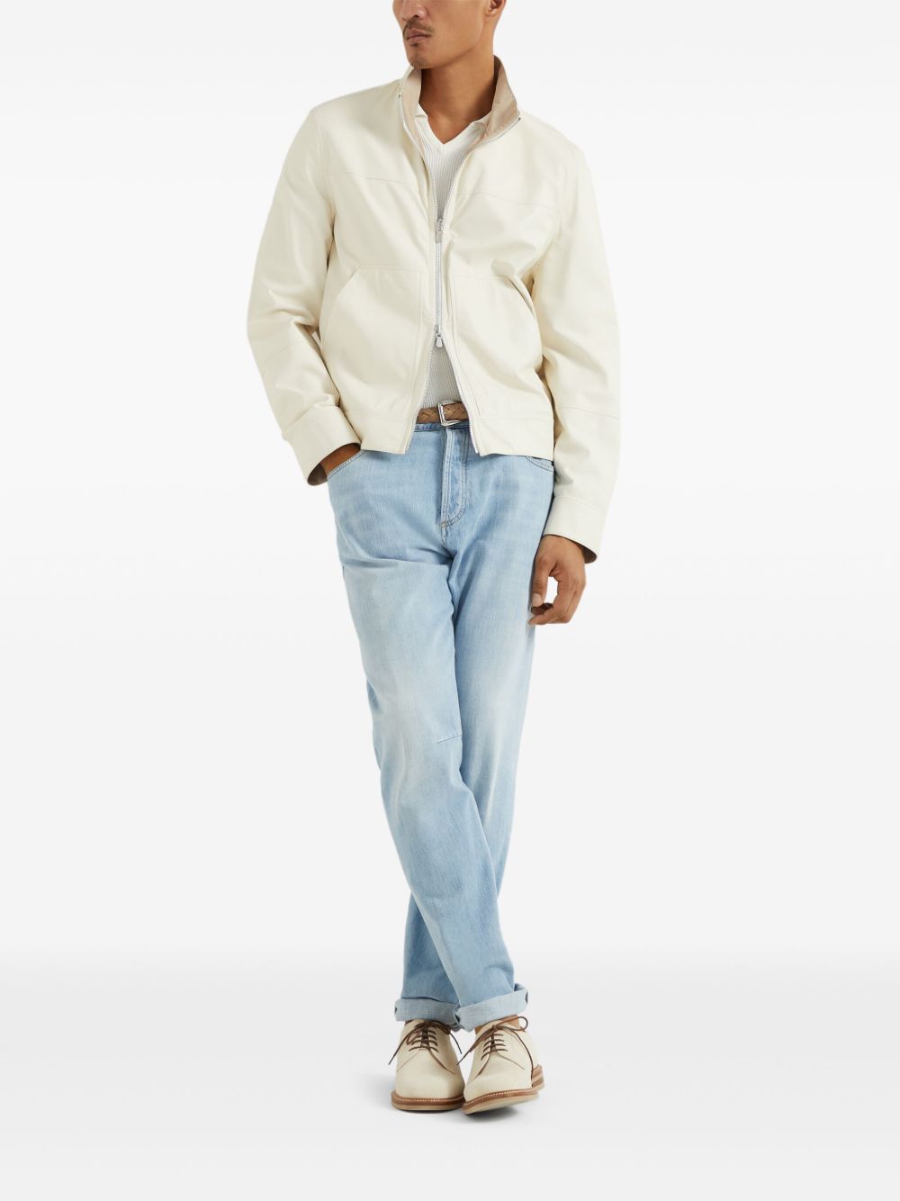 Brunello Cucinelli Jackets Cream Brunello Cucinelli