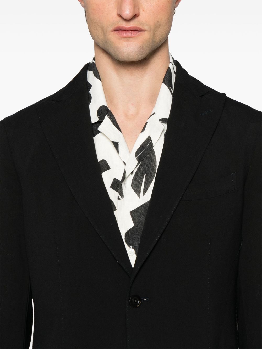 Boglioli Single Breasted Two Button Navy Blue Suit Boglioli