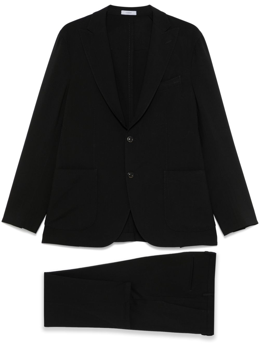 Boglioli Single Breasted Two Button Navy Blue Suit Boglioli