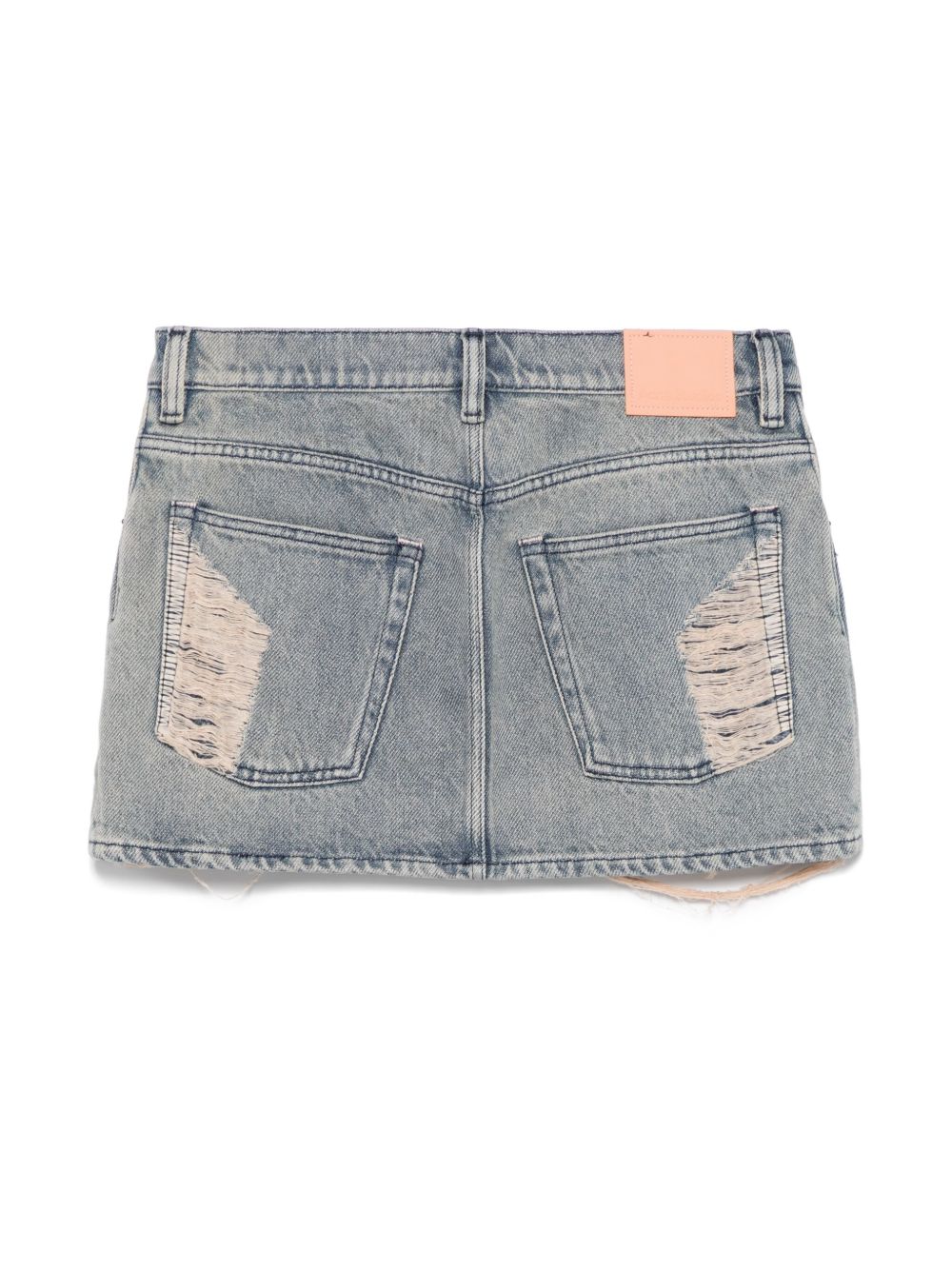 Acne Studios Macaria distressed denim miniskirt Acne Studios