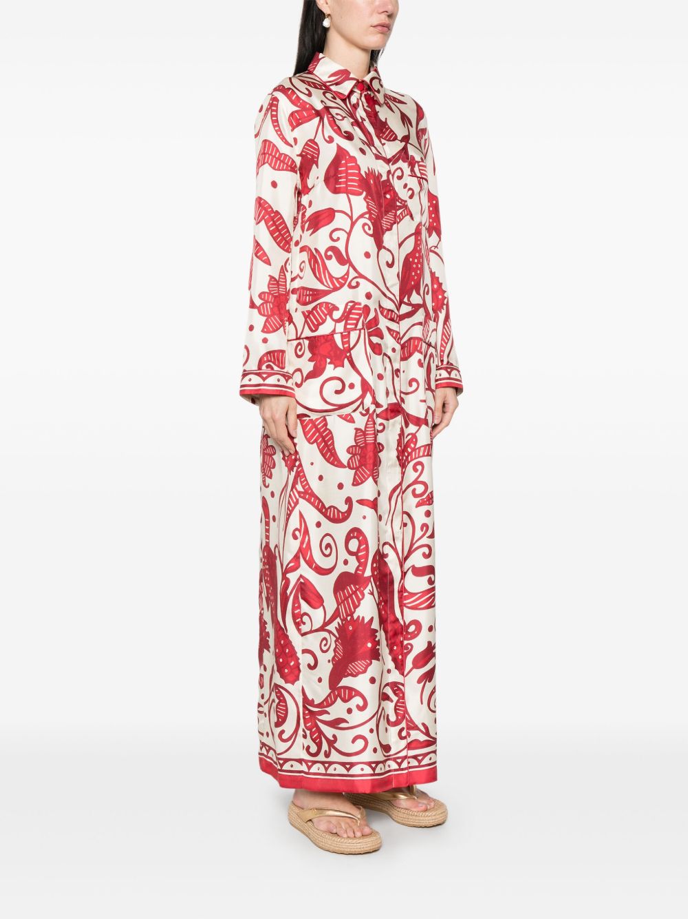 F.R.S . F.R.S. Silk crepe long kaftan dress F.R.S .
