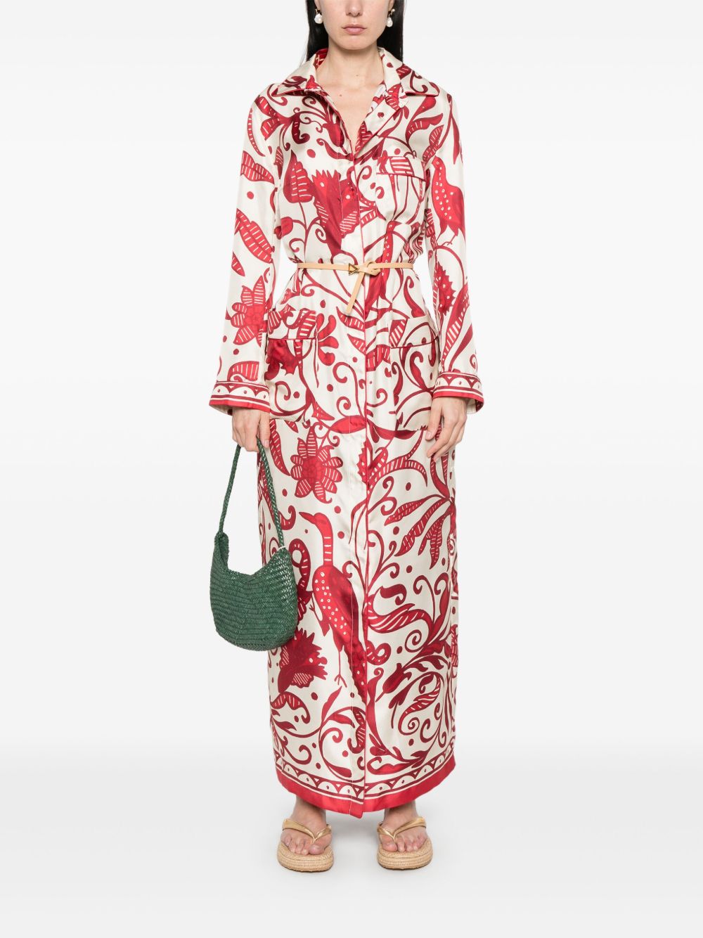 F.R.S . F.R.S. Silk crepe long kaftan dress F.R.S .