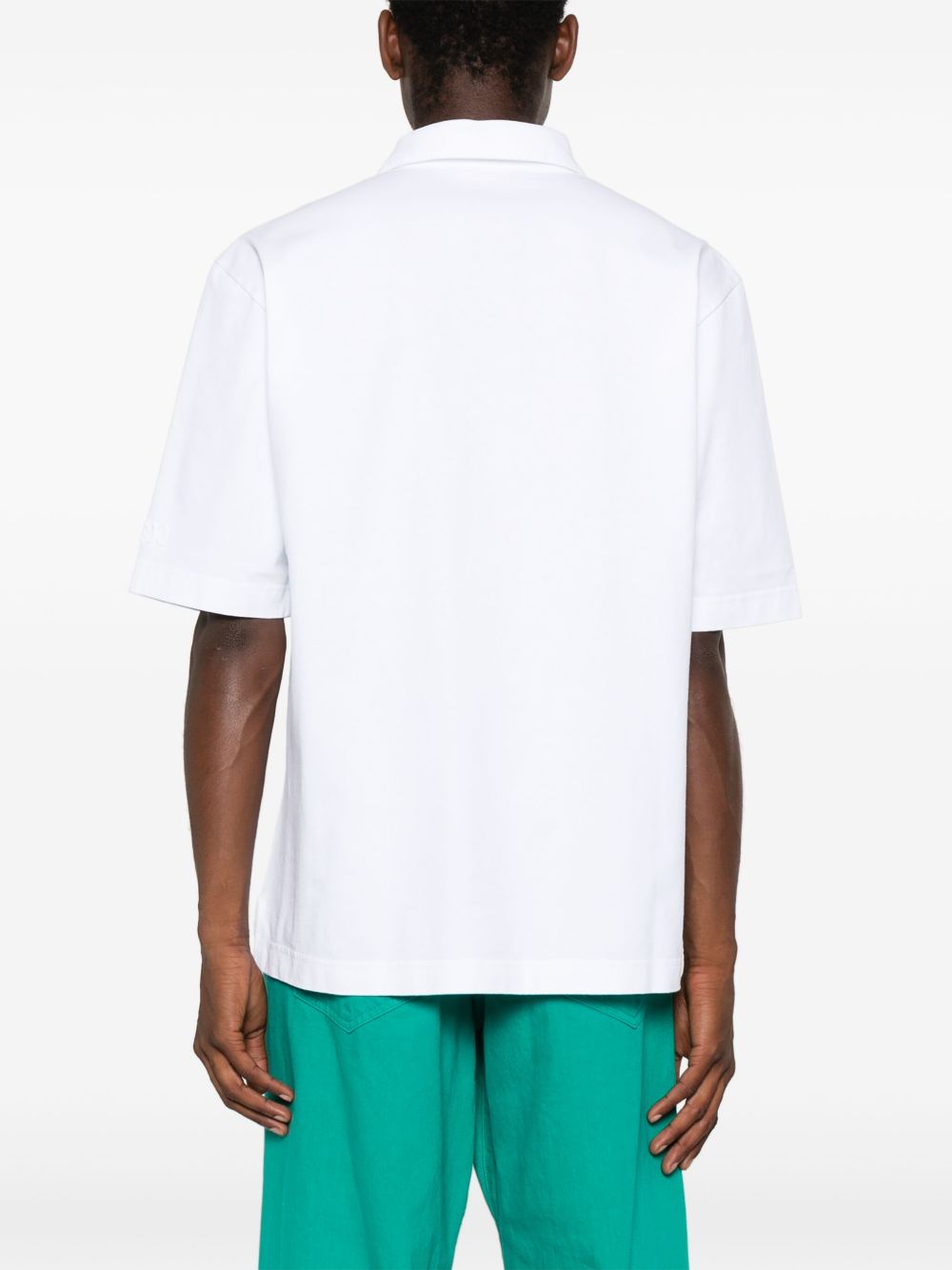 Marni logo-patch polo shirt Marni
