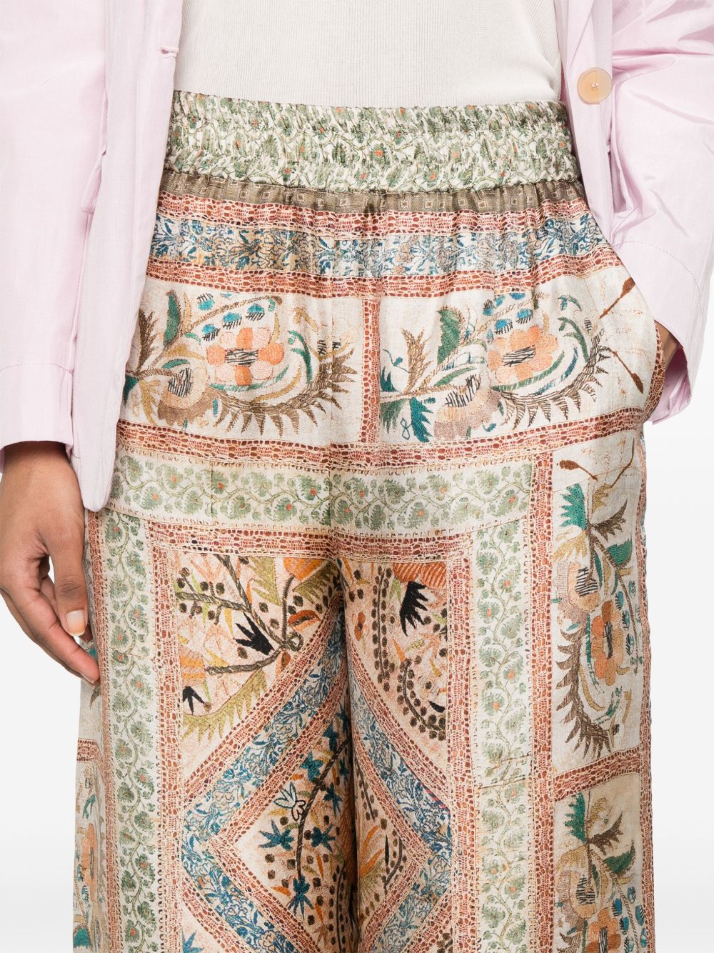 Pierre Louis Mascia Aloe silk palazzo pants Pierre Louis Mascia