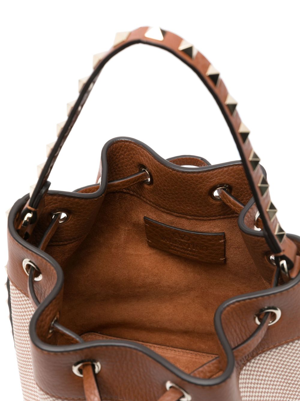 Valentino Garavani Rockstud canvas bucket bag Valentino Garavani