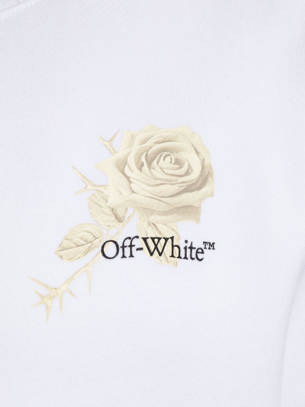 Off White logo-print cropped sweatshirt Off White