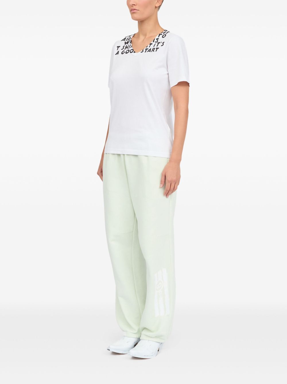 MM6 Maison Margiela T-shirts and Polos White MM6 Maison Margiela