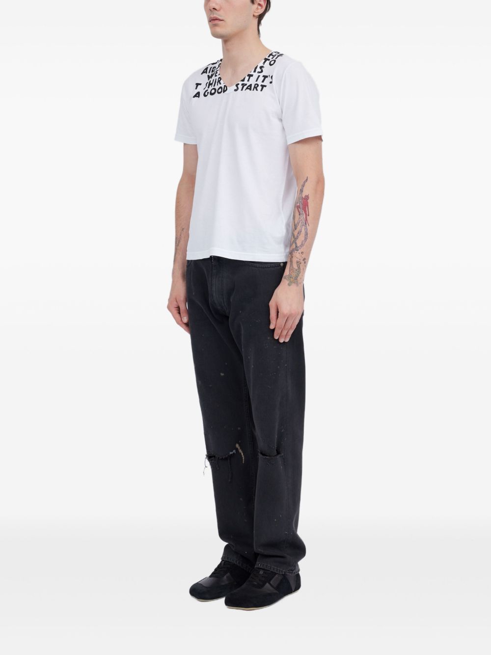MM6 Maison Margiela T-shirts and Polos White MM6 Maison Margiela