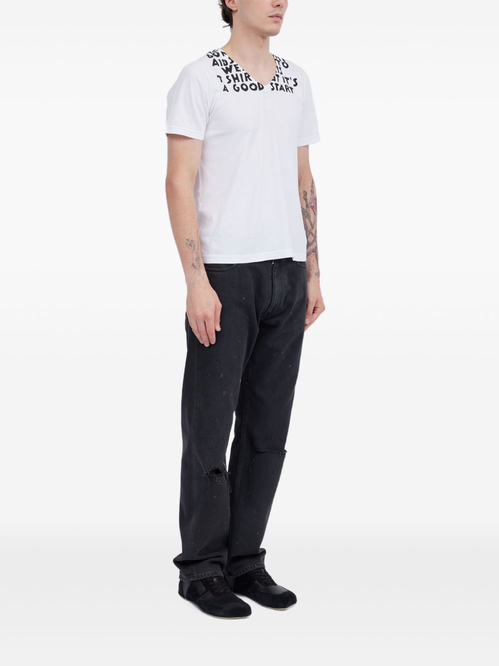 MM6 Maison Margiela T-shirts and Polos White MM6 Maison Margiela