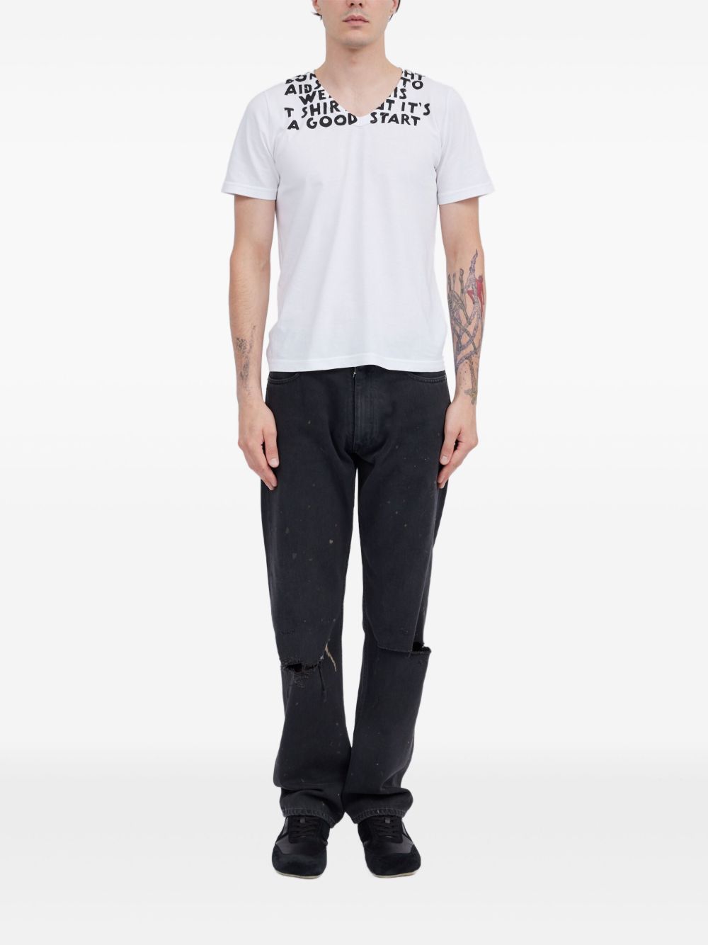 MM6 Maison Margiela T-shirts and Polos White MM6 Maison Margiela