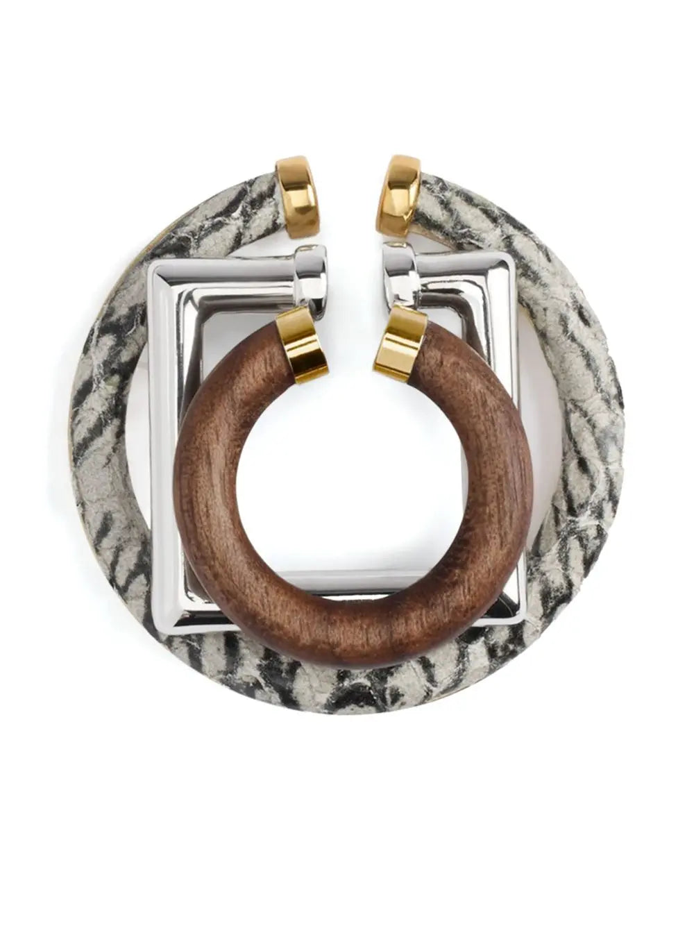 Jacquemus Trio of geometric ear-cuffs. Jacquemus