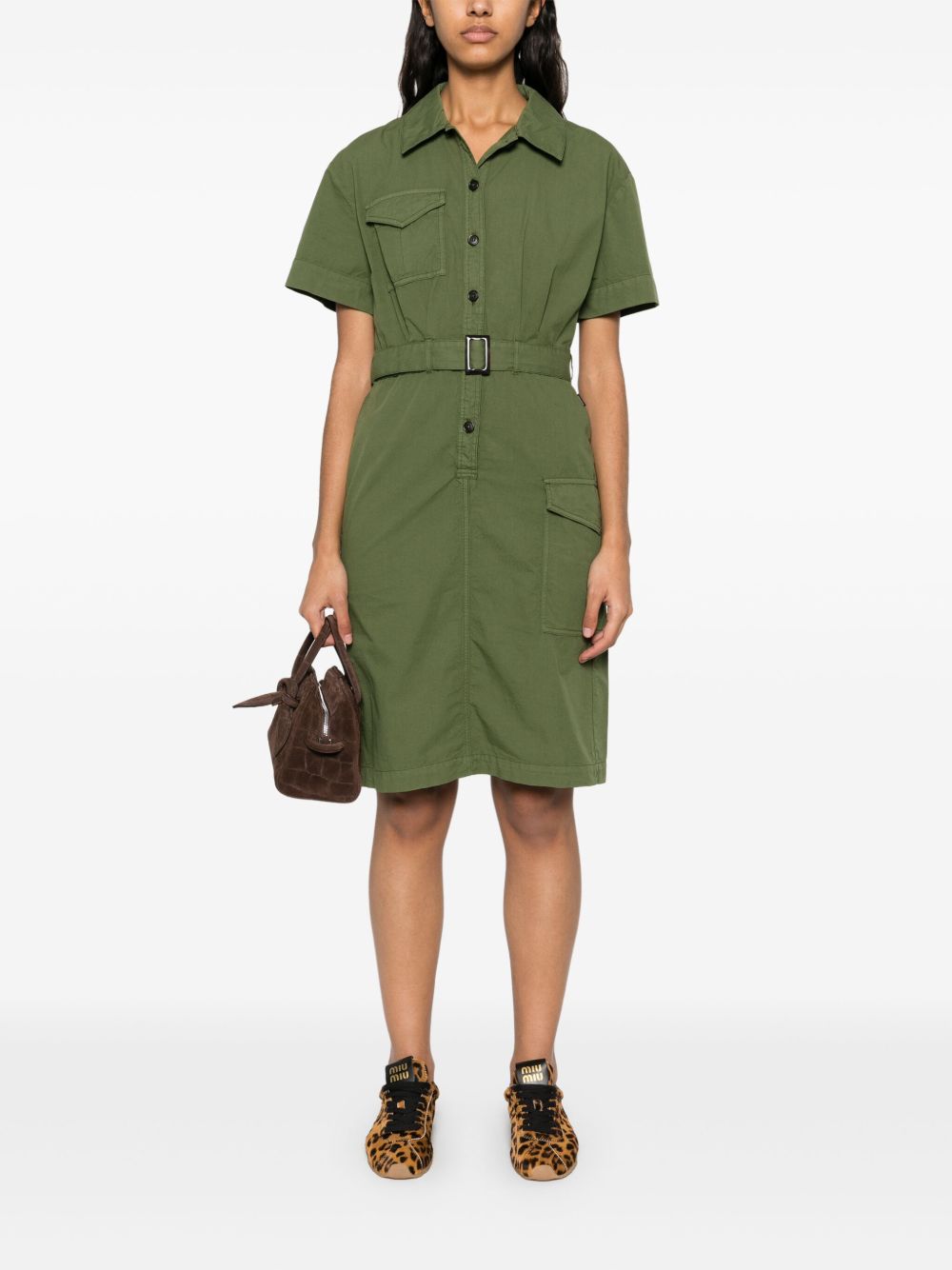 Woolrich belted waist shirt dress Woolrich
