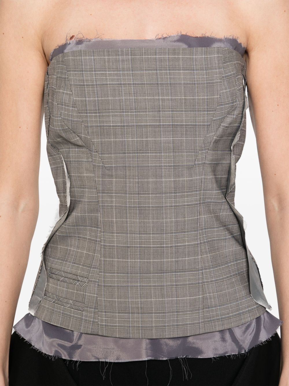 Ottolinger plaid check corset Ottolinger