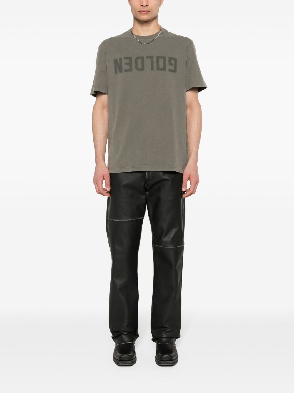Golden Goose Logo Print Cotton T-Shirt Golden Goose