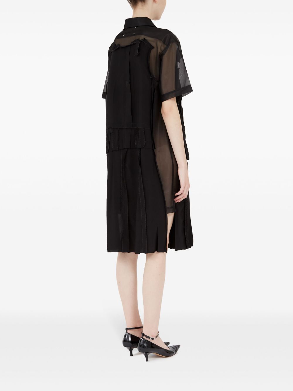 Maison Margiela Midi dress with layered design Maison Margiela