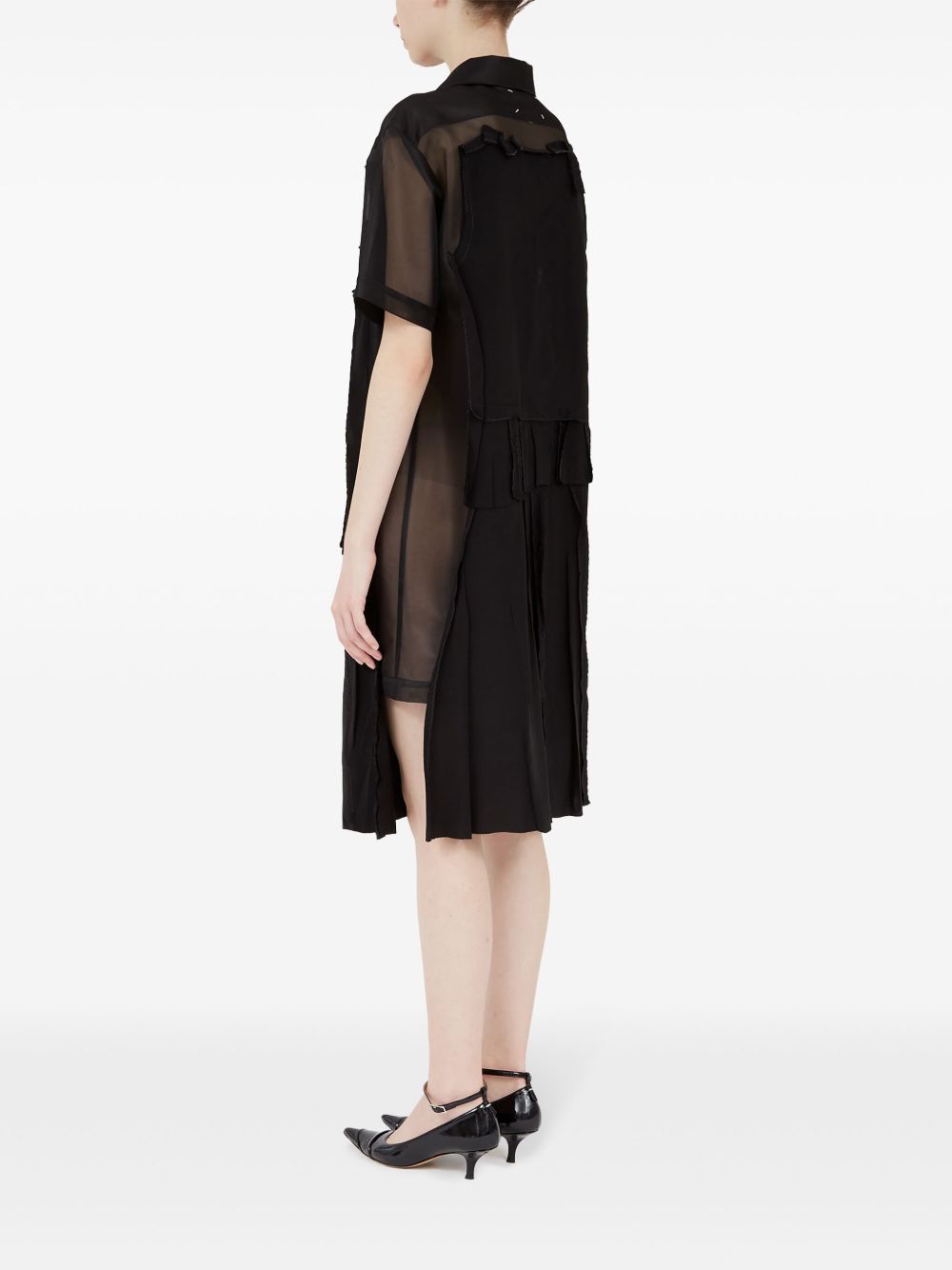 Maison Margiela Midi dress with layered design Maison Margiela