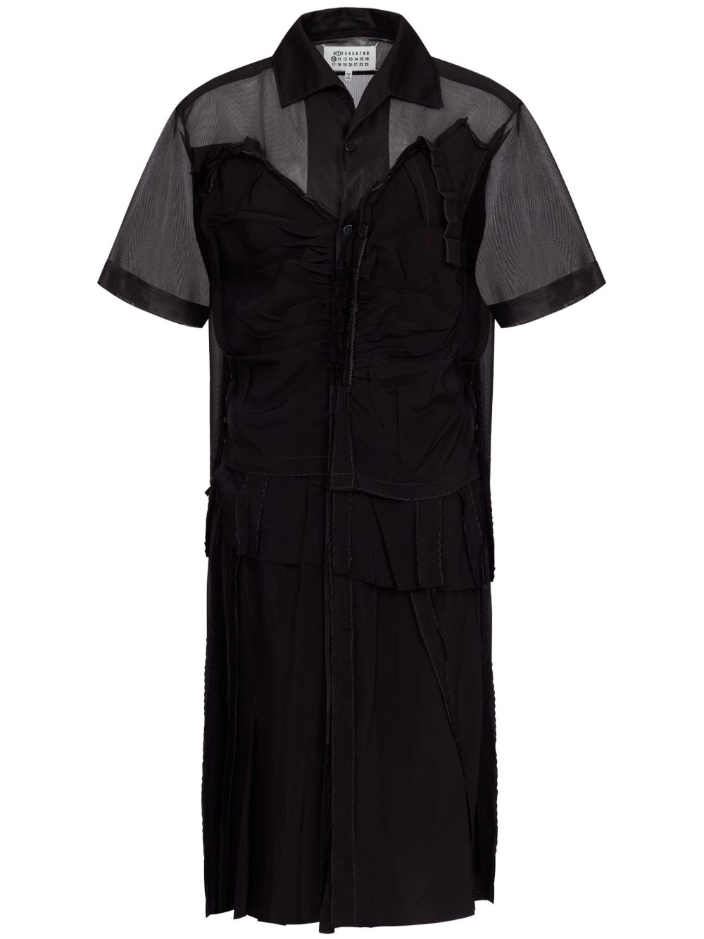 Maison Margiela Midi dress with layered design Maison Margiela