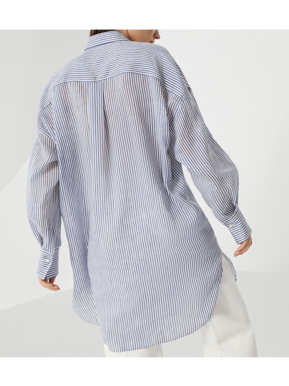 Brunello Cucinelli Shirts Clear Blue Brunello Cucinelli