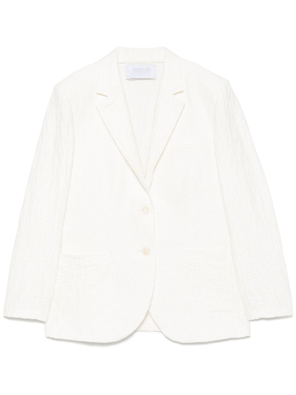 Harris Wharf London crinkled shoulder-pads blazer Harris Wharf London