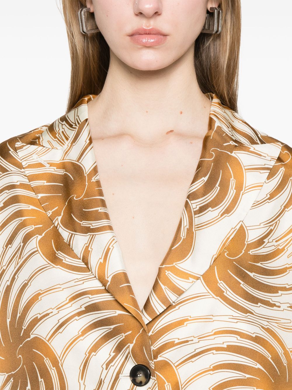 Alberto Biani graphic-print blazer Alberto Biani