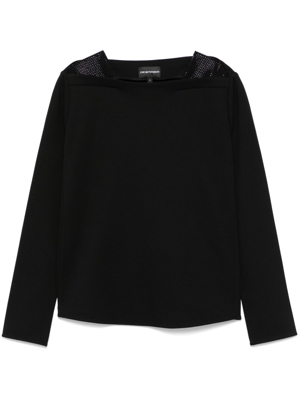 Emporio Armani crystal-embellished sweatshirt Emporio Armani