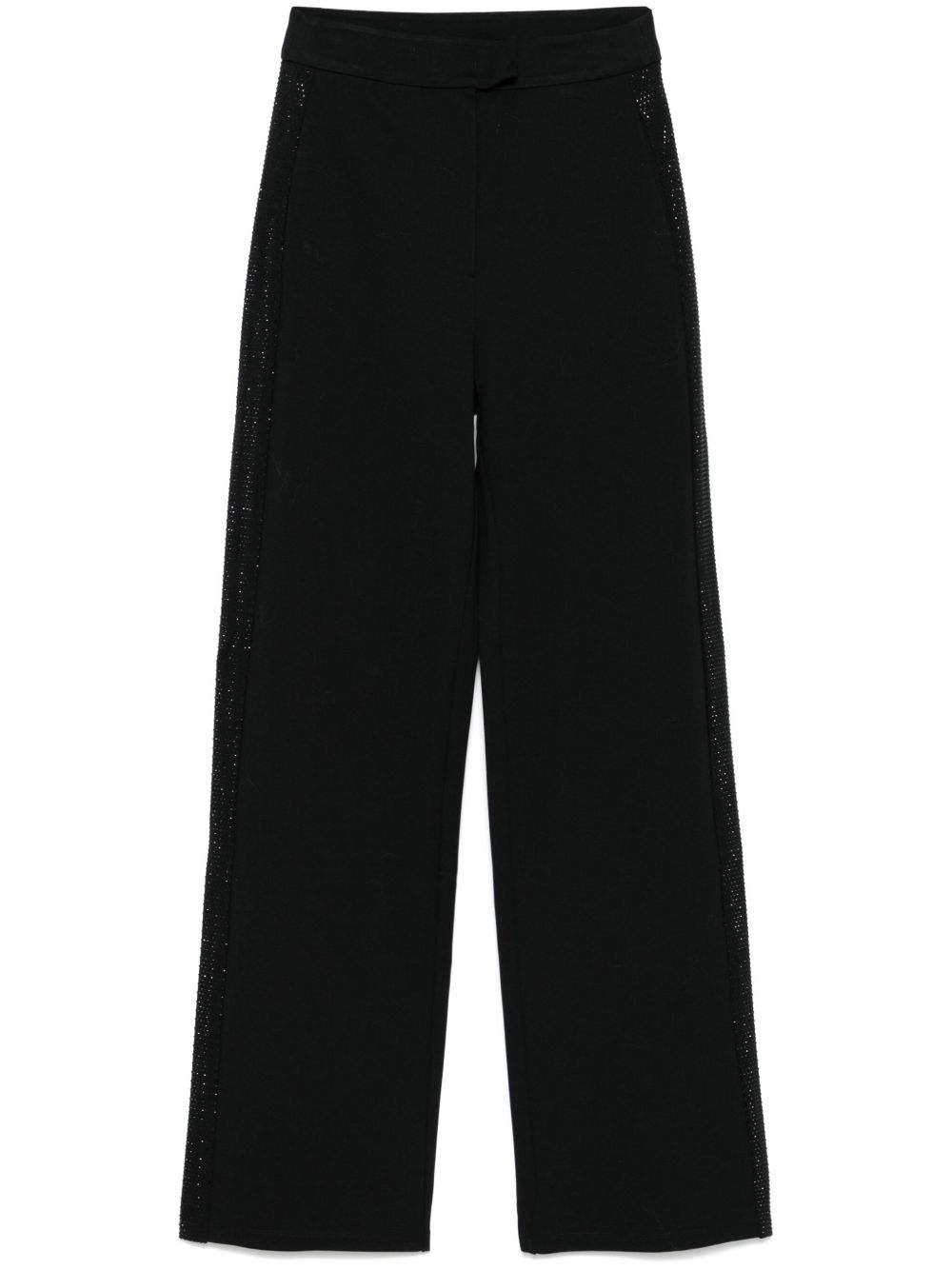 Emporio Armani jersey trousers with bands and micro studs Emporio Armani