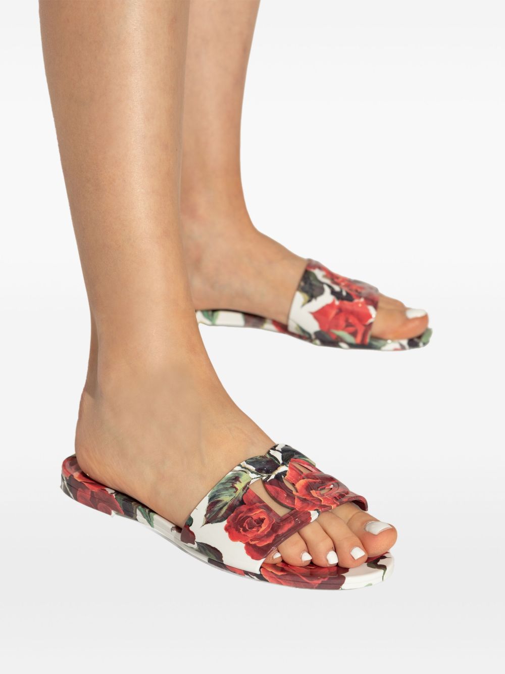 Dolce & Gabbana floral-print slides Dolce & Gabbana