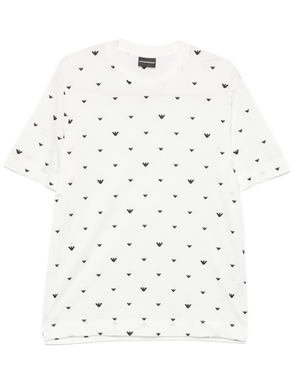 Emporio Armani Allover Logo T -Shirt Emporio Armani