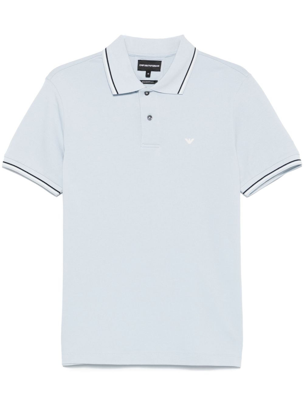 Emporio Armani logo print cotton polo Emporio Armani