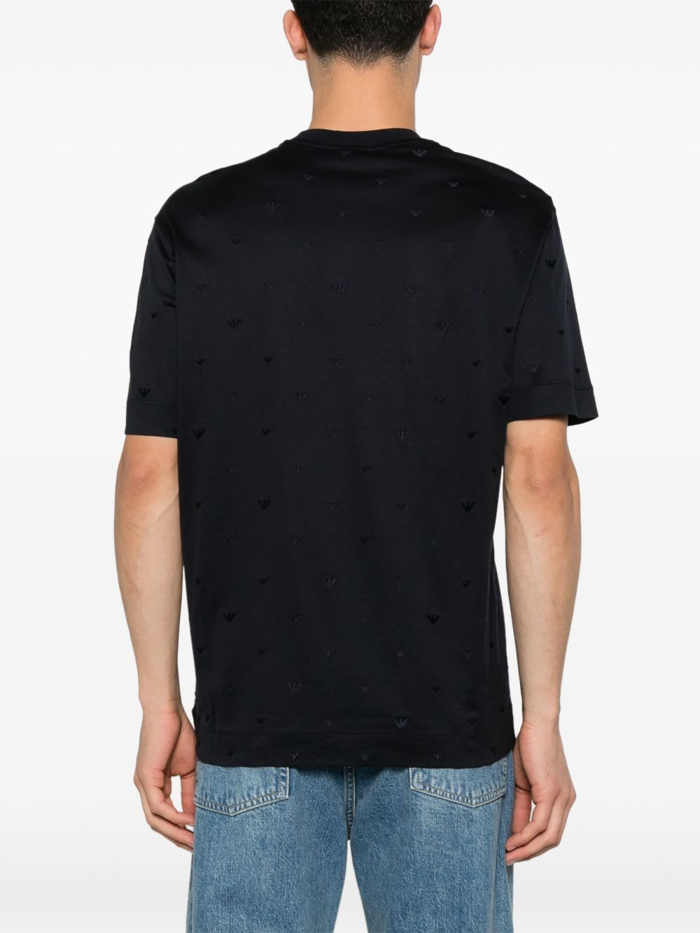 Emporio Armani Allover Logo T Shirt Emporio Armani