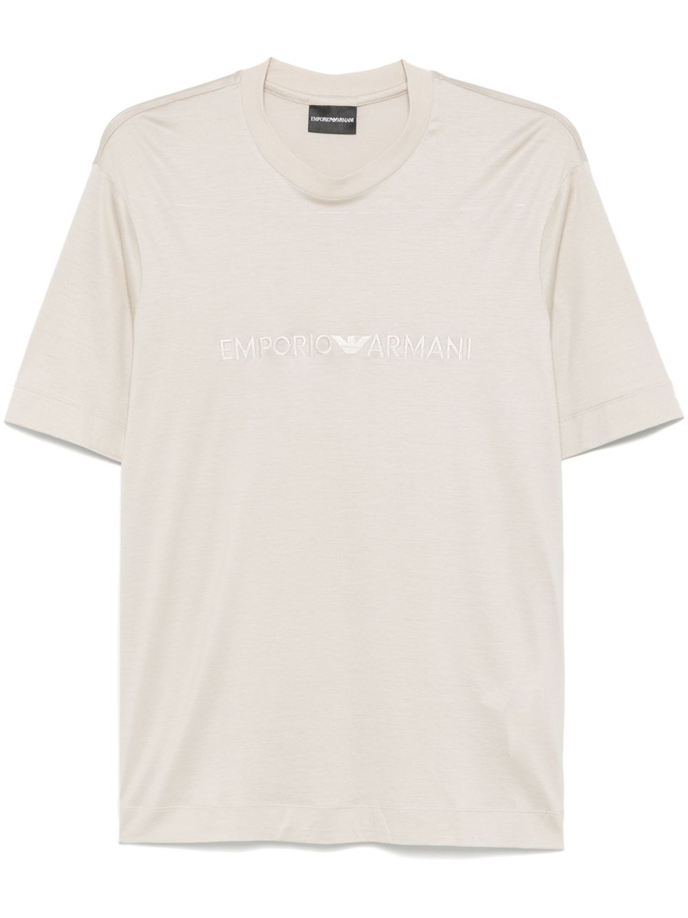 Emporio Armani ASV jersey-Lyocell blend T-shirt with embroidery Emporio Armani