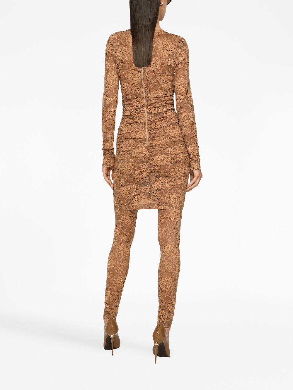 Dolce & Gabbana Short floral lace dress Dolce & Gabbana
